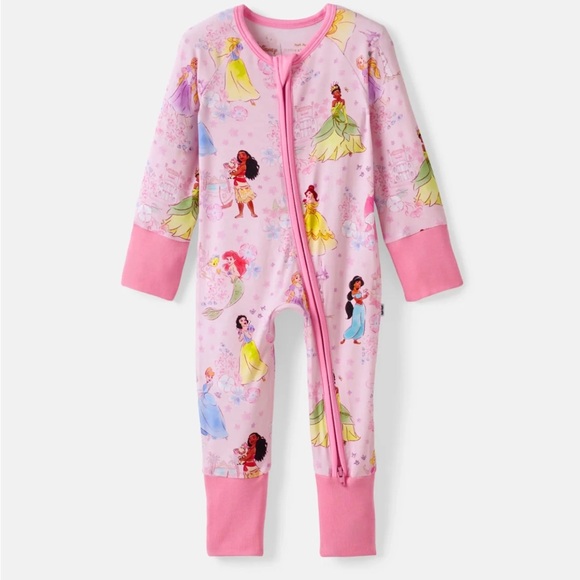 Little Sleepies Other - Little Sleepies Pink Disney Garden Princess Zippie